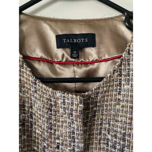 Talbots Size 12 Tweed Blazer - Picture 5 of 6